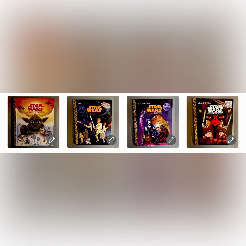 6 BOOKS STARWARS LITTLE GOLDEN BOOK COLLECTION- SET